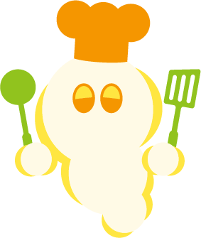 湯気のコックさん